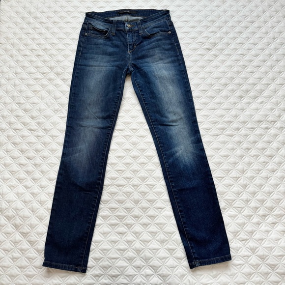 Joe's Jeans Denim - Joe’s Jeans Women's Mardi Straight Ankle Dark Faded Blue Denim Jeans Size 25